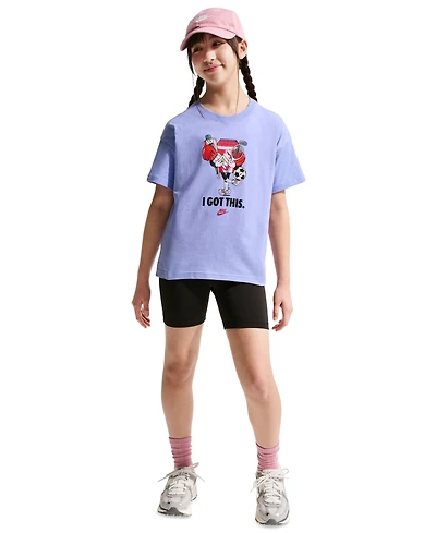 Nike Girls' 7-16 Sportswear Short-Sleeve T-Shirt