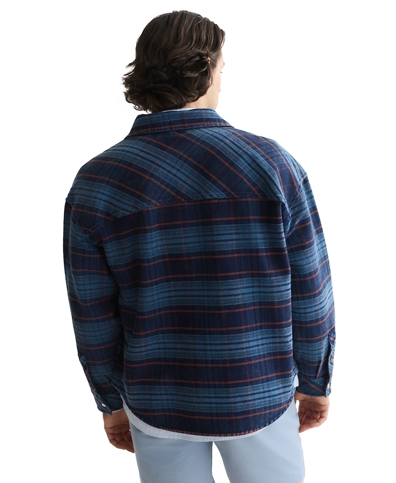 Scotch & Soda Men's Long-Sleeve Overshirt Jacket