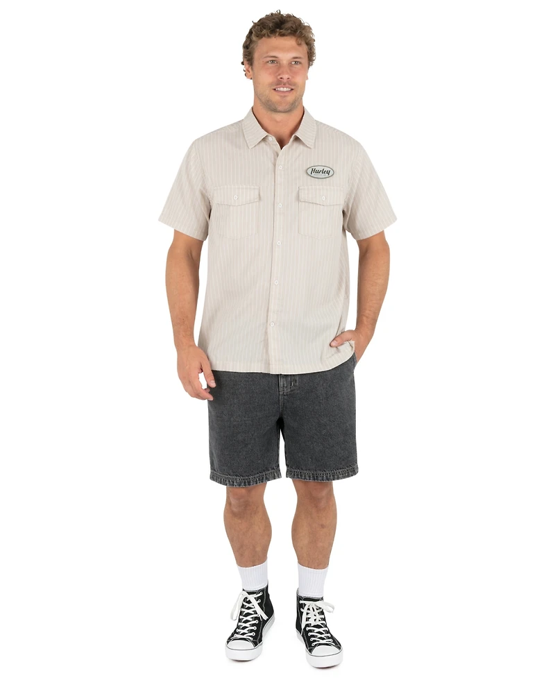 Hurley Men's Diesel Short-Sleeve Button Down Shirt