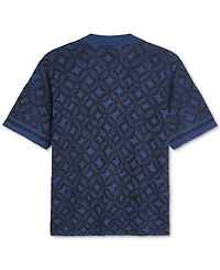 Scotch & Soda Men's Jacquard Knitted Short-Sleeve Shirt