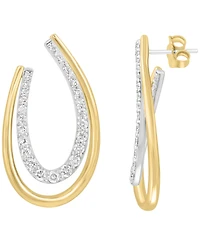 Effy Collection Diamond (1-1/8 ct. t.w.) Earrings in 14k Two-Toned Gold