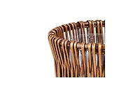 Household Essentials Small Reed Willow Waste Basket