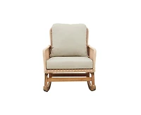sumyeg Modern Wicker Rocking Chair with Cushions for Indoor and Outdoor (Set of 2)