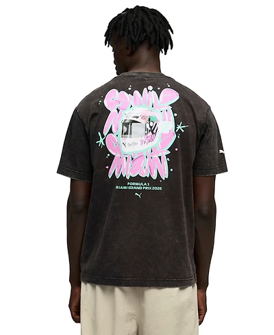 Puma Men's F1 Miami Go Wild Graphic Cotton T-Shirt
