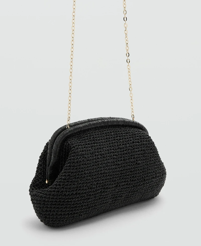 Mango Women's Lurex Clutch Bag