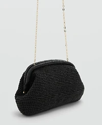 Mango Women's Lurex Clutch Bag