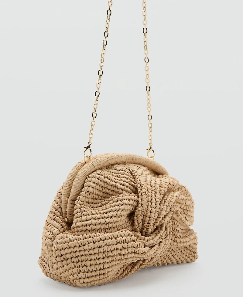 Mango Women's Natural Fibre Handbag