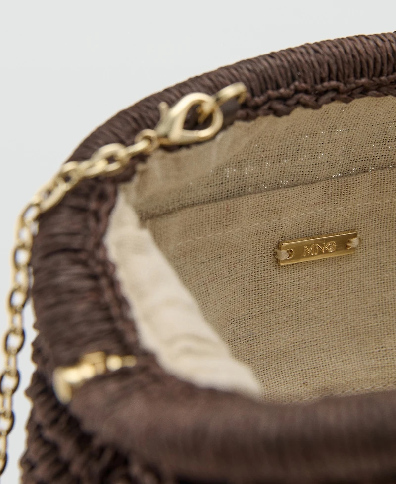 Mango Women's Natural Fibre Handbag