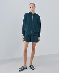 Mango Women's Terry Cotton Cardigan Sweater