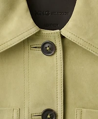 Mango Women's Buttons Suede Jacket