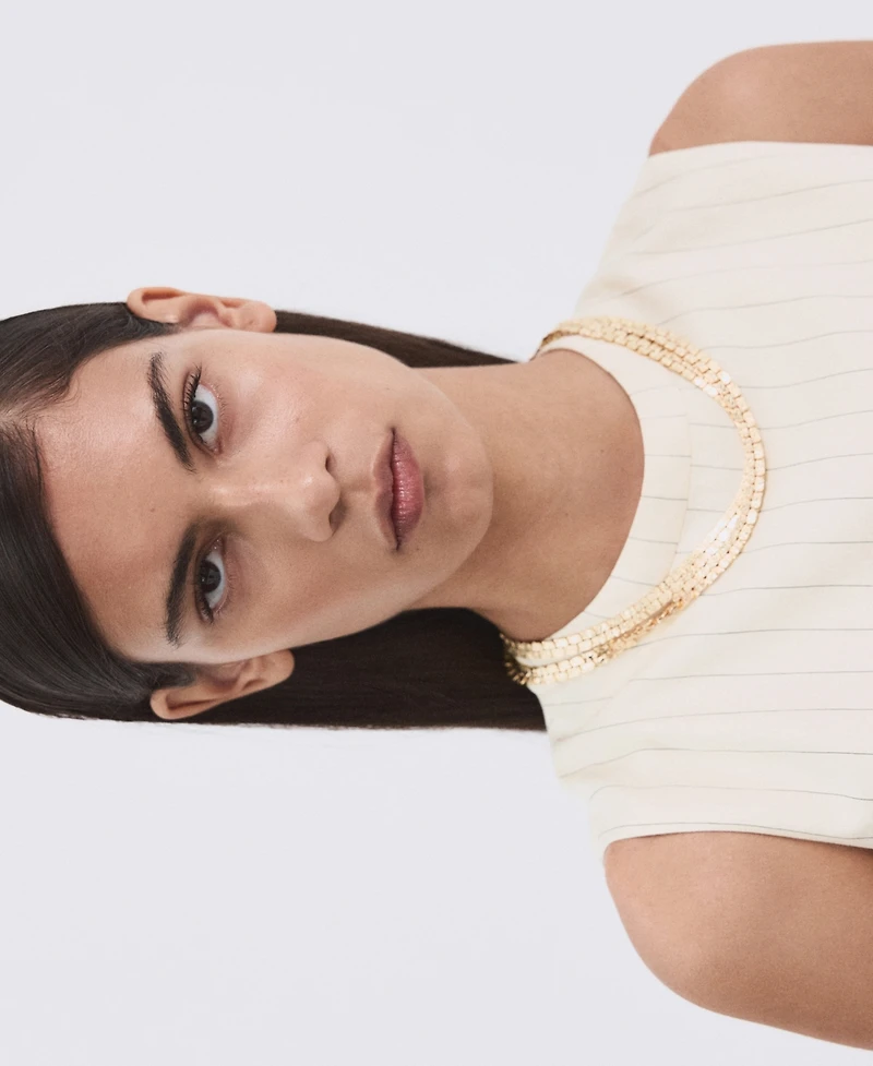 Mango Women's Chain Detail Top