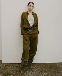 Mango Women's Pocket Linen Shirt