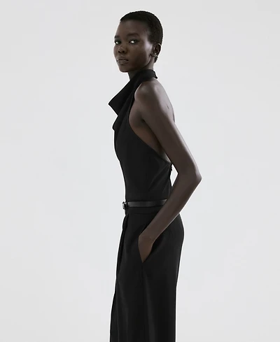 Mango Women's Combined Halter-Neck Jumpsuit
