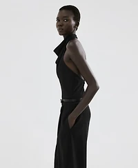 Mango Women's Combined Halter-Neck Jumpsuit