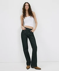 Mango Women's Suede Block-Heel Boots
