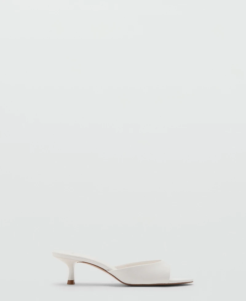 Mango Women's Strap Kitten-Heel Sandals