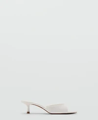 Mango Women's Strap Kitten-Heel Sandals