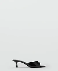 Mango Women's Strap Kitten-Heel Sandals