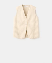 Mango Women's Pinstriped Suit Vest