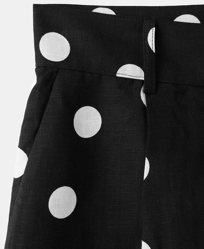 Mango Women's Lyocell Polka Dot Shorts