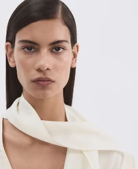 Mango Women's Scarf Collar Blouse