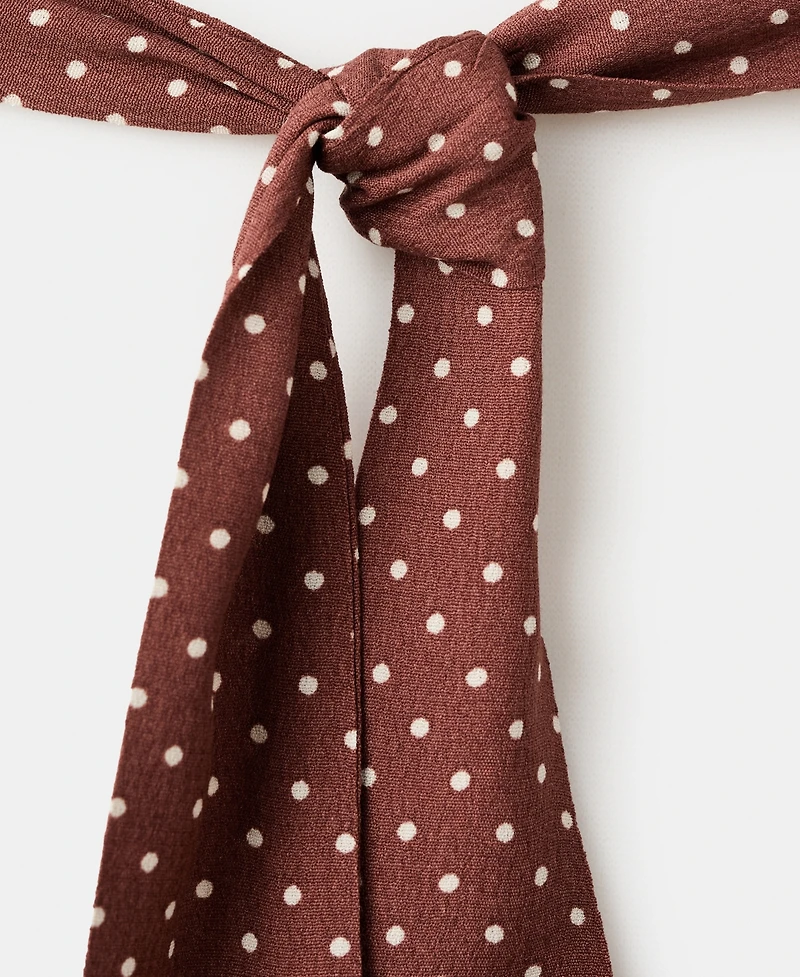 Mango Women's A-Line Polka-Dot Dress
