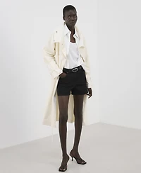 Mango Women's Straight Denim Shorts