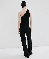 Mango Women's Knot Long Jumpsuit