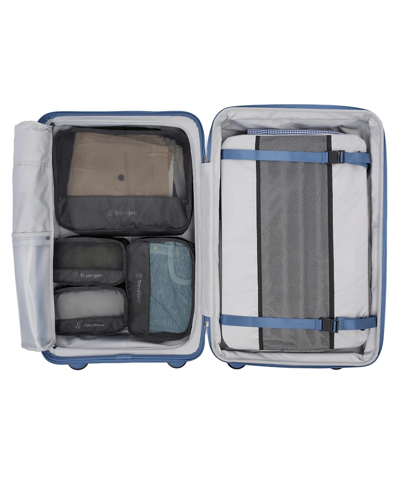 Travelpro Optima Medium Check-In Expandable Spinner and Packing Cubes