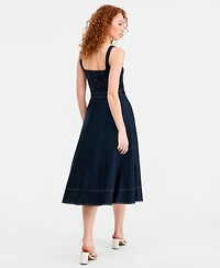 Tommy Hilfiger Women's Contrast Stitch Tank Dress