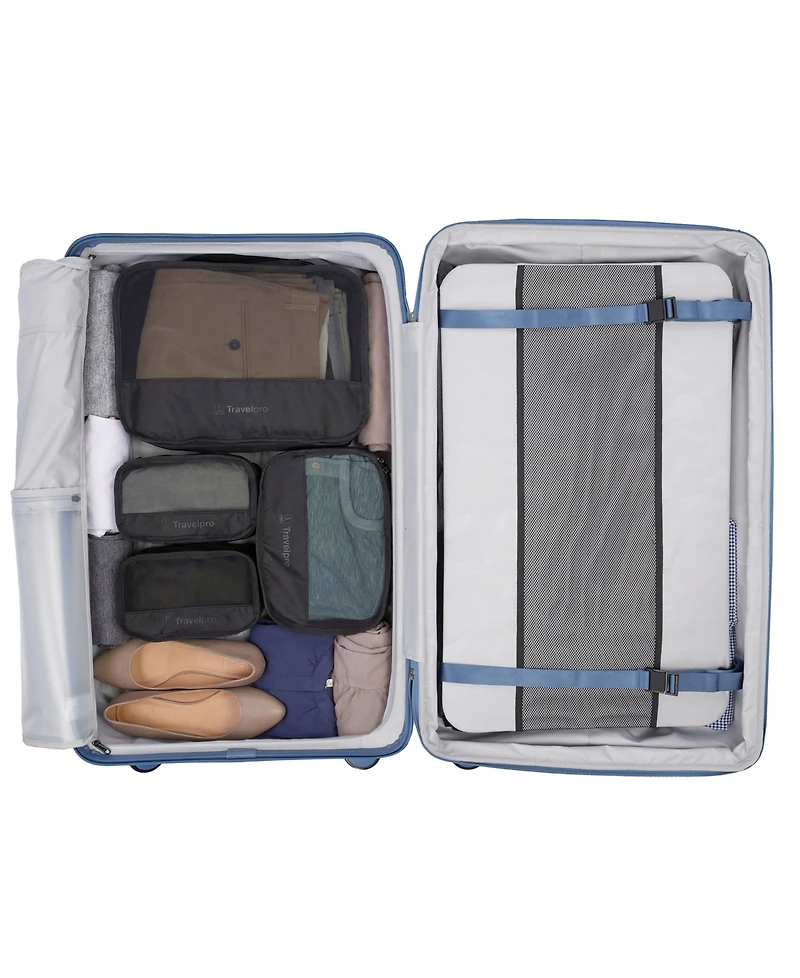 Travelpro Optima Large Check-In Expandable Spinner and Packing Cubes
