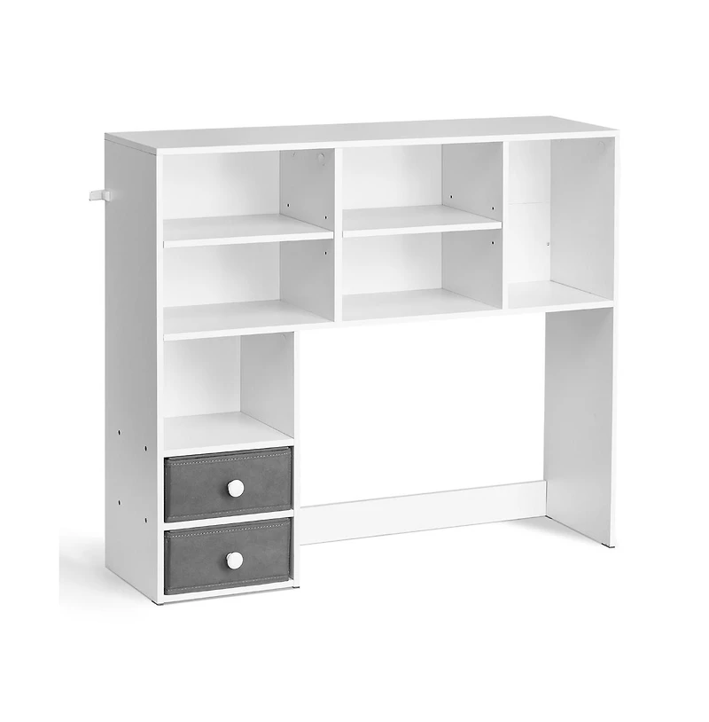 Sugift 3 Tier Desktop Bookshelf 37 x 10 x 31.1 in Office Storage Organizer