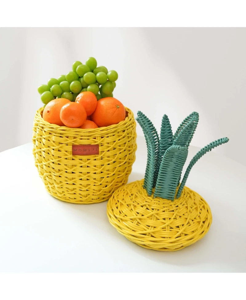 Momiji Pineapple Handcrafted Rattan Storage Basket