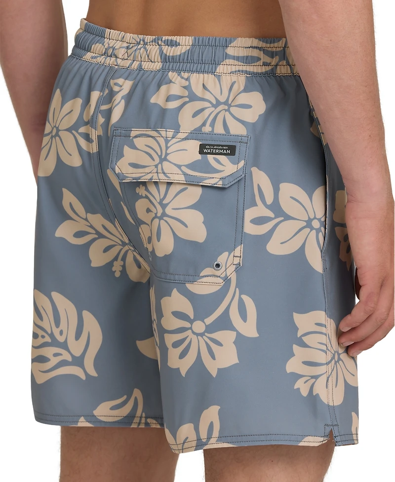Quiksilver Waterman Men's Floral Print Swim Trunk