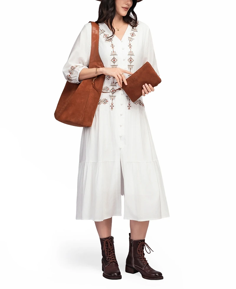 Old Trend Hydrangea Medium Hobo Bag