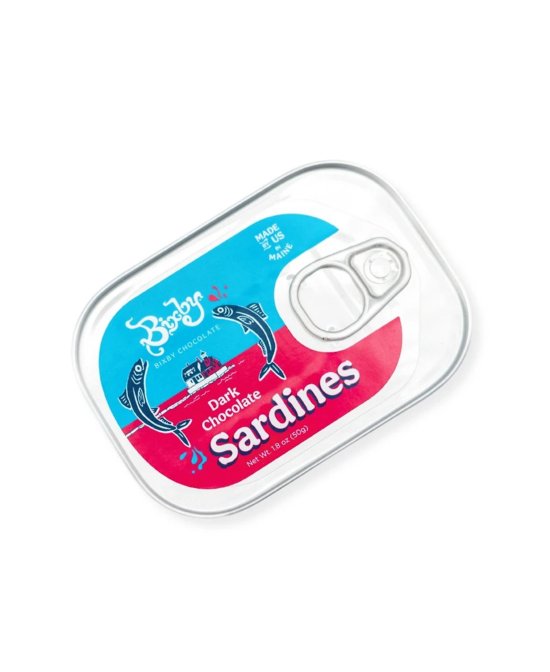 Bixby Chocolates Dark Chocolate Sardines, 3 Pack