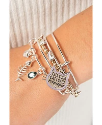 Alex and Ani Cat Beaded Bangle