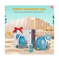 Sperric Easter Egg Bubble Maker Machine, Bunny Designed Automatic Bubble Maker Toy, Battery Operated Easter Egg Outdoor Bubble Blower Toys
