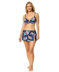 Island Escape Womens Gemini Printed Underwire Bikini Top Lux Pull On Skirtini Bottoms Macys Exclusive