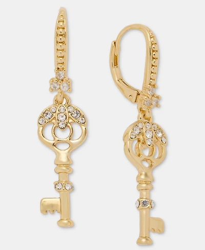 Marchesa Pave Key Drop Earrings