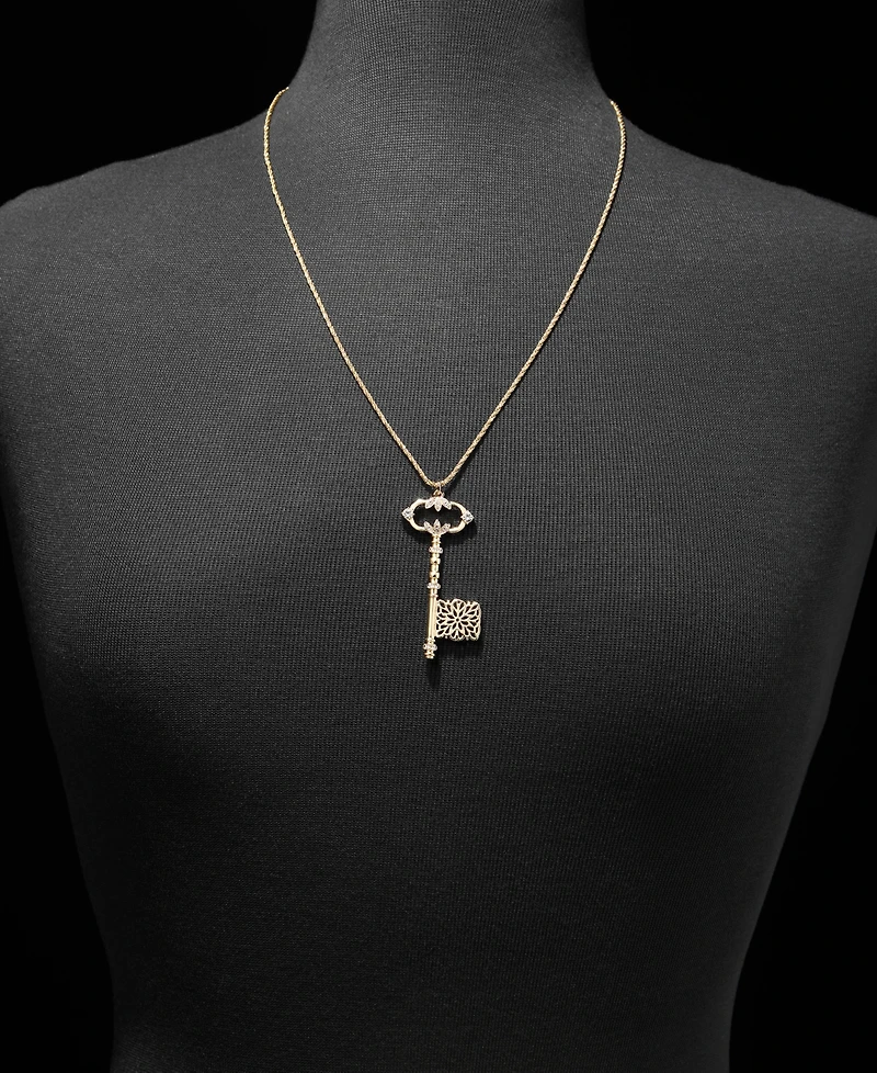 lonna & lilly Crystal Key 38" Pendant Necklace