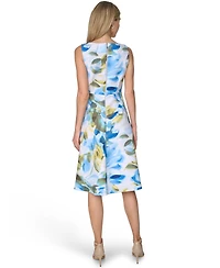 Calvin Klein Women's Boat Neck Midi Dress