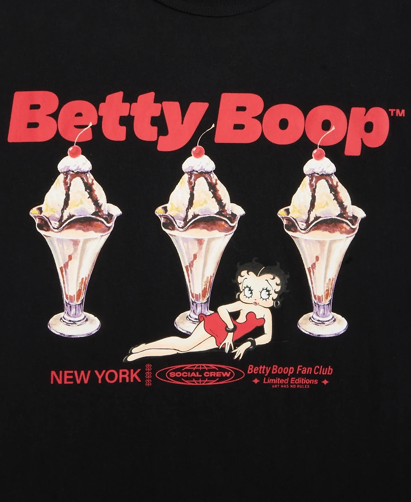 Mode of One Men's Relaxed-Fit Betty Boop Ice Cream Graphic T-Shirt, Macy's Exclusive