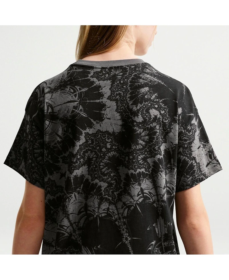 Nike Big Boys and Girls Gray Netherlands National Team Allover Print T-Shirt
