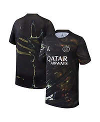 Jordan Big Boys and Girls Black Paris Saint-Germain 2025/26 Fifth Stadium Replica Jersey