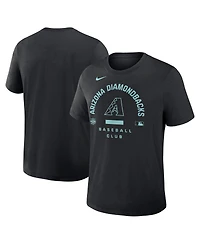 Nike Men's Black Arizona Diamondbacks Authentic Collection Early Work Tri-Blend Dri-fit T-Shirt