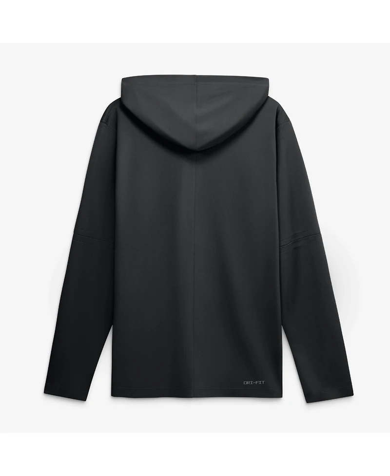 Nike Men's Black San Francisco Giants Authentic Collection Dri-fit Long Sleeve Hooded T-Shirt
