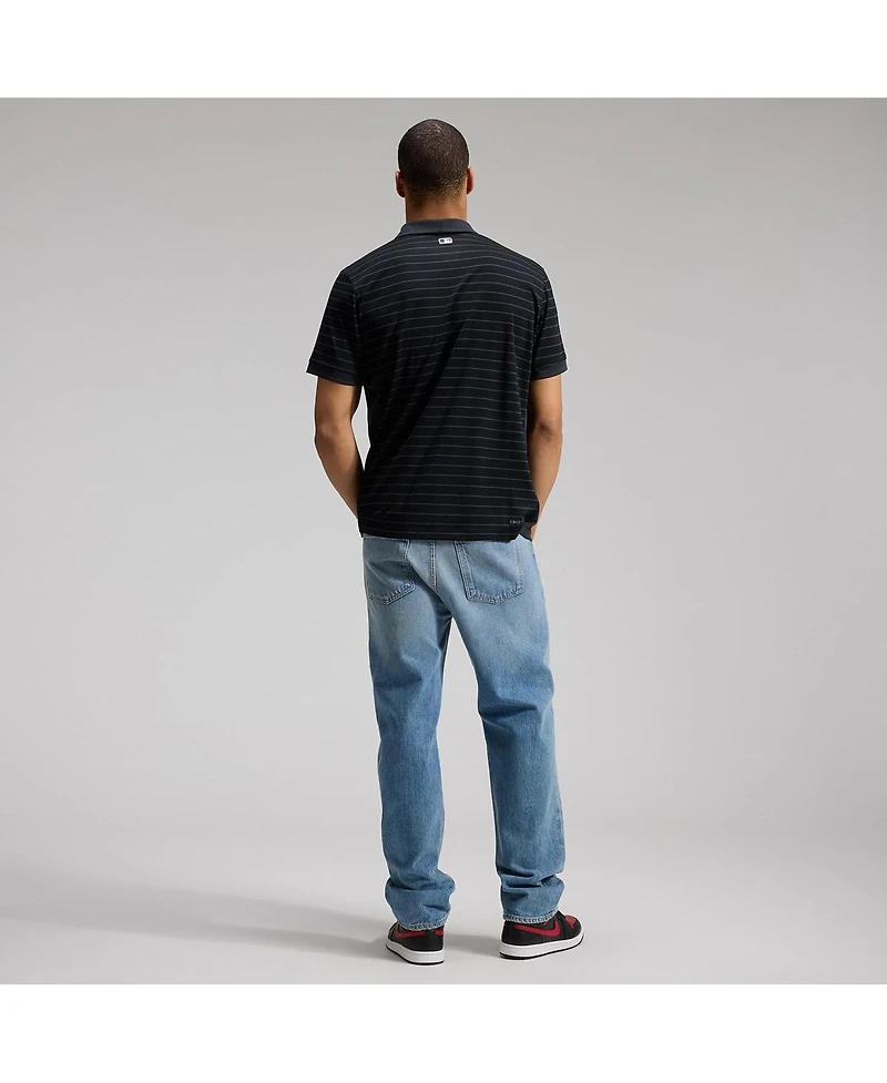 Nike Men's Los Angeles Dodgers Authentic Collection Striped Victory Dri-fit Polo Shirt