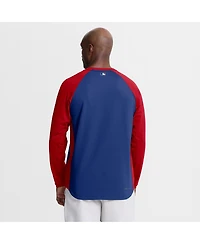 Nike Men's Royal Philadelphia Phillies Authentic Collection Raglan Dri-fit Sweatshirt
