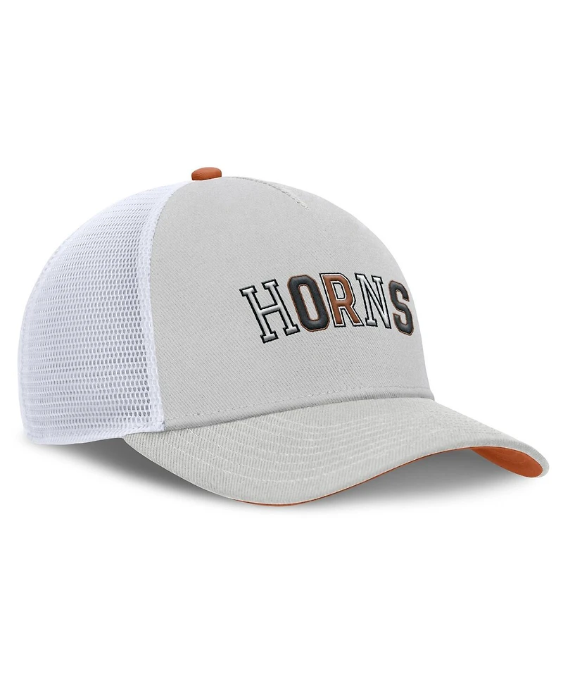 Nike Men's and Women's Gray Texas Longhorns 2026 Basketball Refresh 5-Panel Rise Trucker Hat